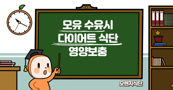 모유 수유시 다이어트 식단 영양보충