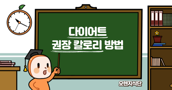 다이어트 권장 칼로리 방법