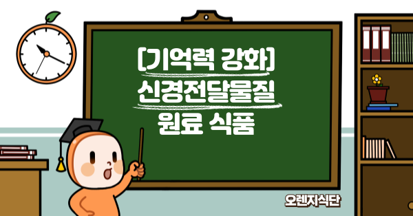 [기억력 강화] 신경전달물질 원료 식품