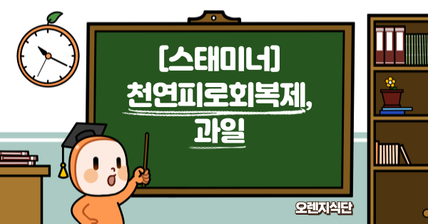 [스태미너] 천연피로회복제, 과일